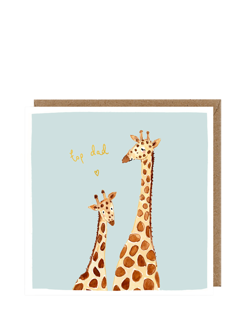 Louise Mulgrew Designs Giraffes Top Dad Father's Day Card