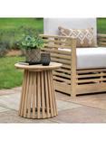 Gallery Direct Rialto Round Acacia Wood Side Table, Natural