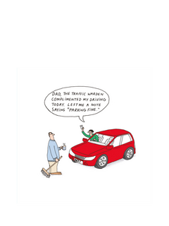 Paperlink Parking Fine Father's Day Card