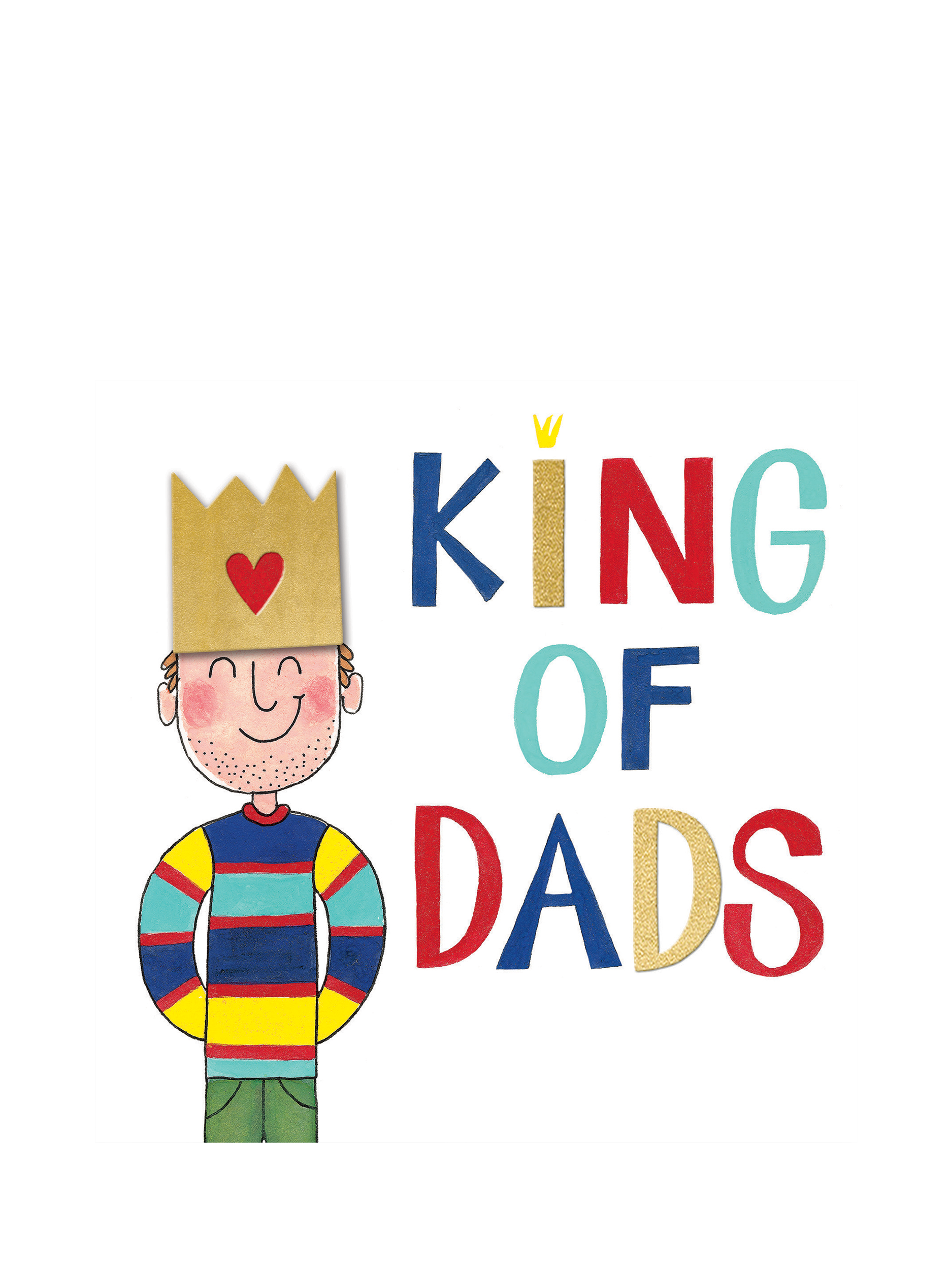 Rachel Ellen King Of Dads Crown Father's Day Card