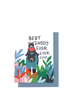 Stop the Clock Design Best Daddy Ever Bears Father's Day Card