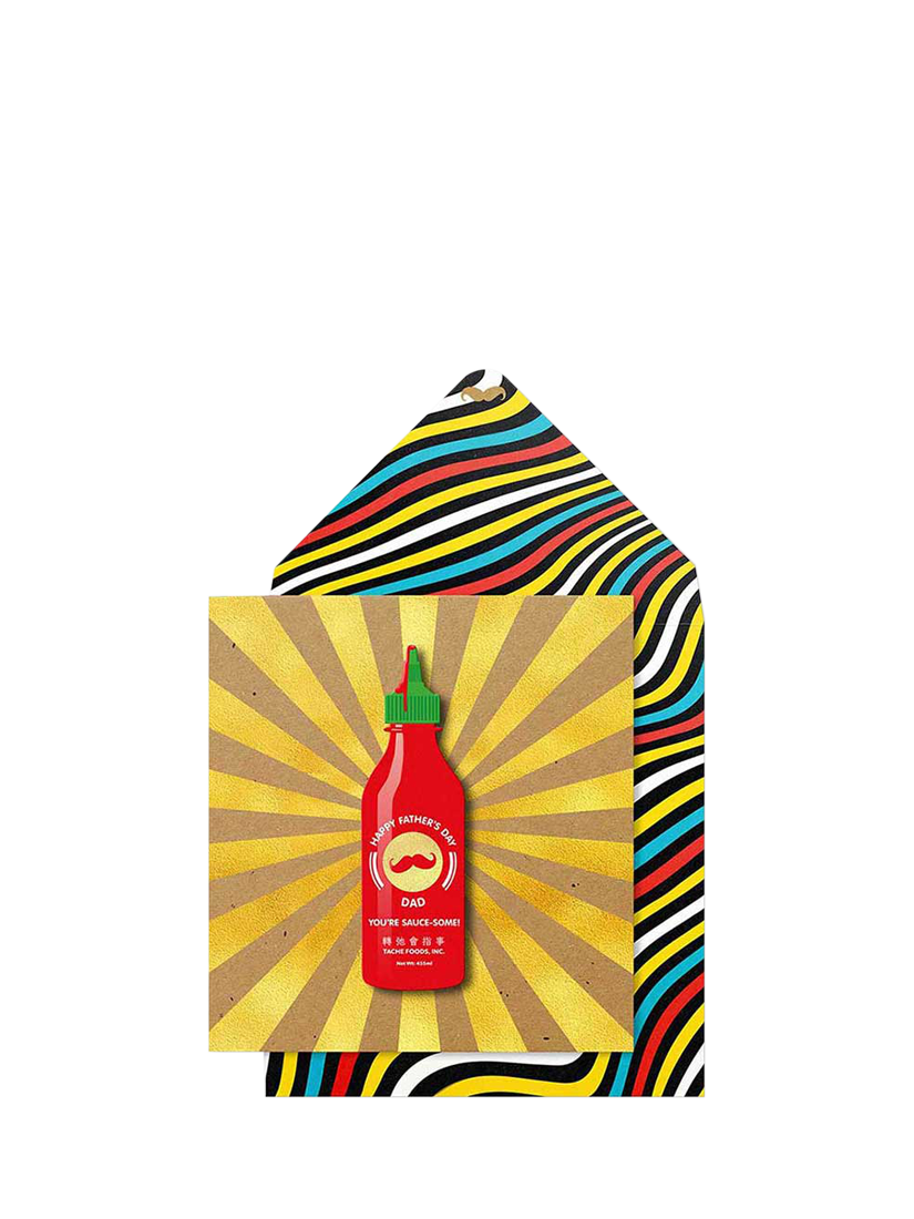 Tache Crafts Hot Sauce Father's Day Card
