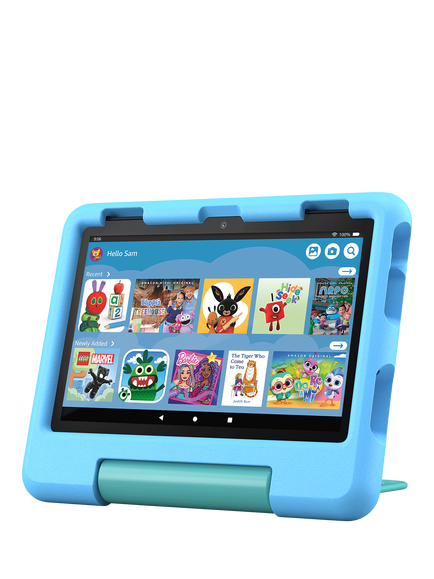 Amazon Fire HD 8 Tablet Kids Edition (2024) for ages 3-7 with Kid-Proof Case & Parental Controls, Hexa-core, Fire OS, Wi-Fi, 32GB, 8", Blue
