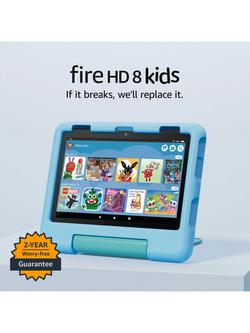 Amazon Fire HD 8 Tablet Kids Edition (2024) for ages 3-7 with Kid-Proof Case & Parental Controls, Hexa-core, Fire OS, Wi-Fi, 32GB, 8" - view 2, Blue