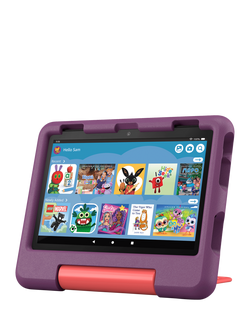 Amazon Fire HD 8 Tablet Kids Edition (2024) for ages 3-7 with Kid-Proof Case & Parental Controls, Hexa-core, Fire OS, Wi-Fi, 32GB, 8", Grape