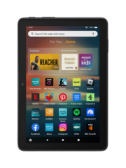Amazon Fire HD 8 Tablet (2024) with Alexa Hands-Free, Hexa-core, Fire OS, Wi-Fi, 32 GB, 8", with Special Offers, Emerald, Black