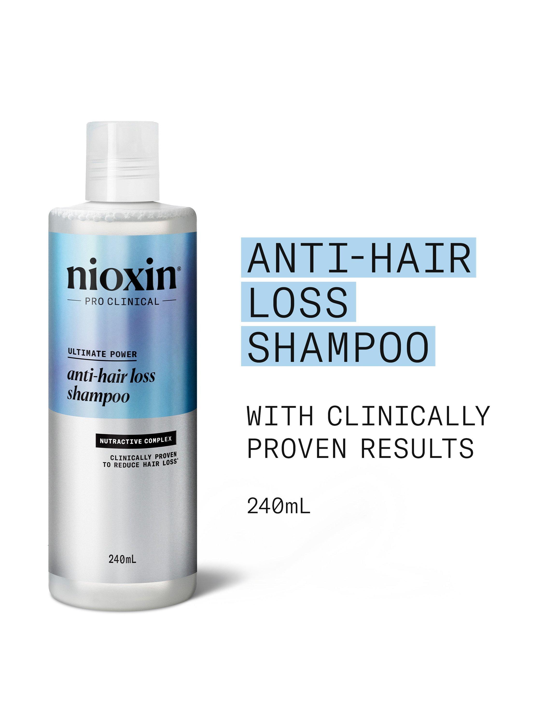 Product image 2 of 9, which shows Nioxin Pro Clinical Anti-Hair Loss Shampoo, 240ml