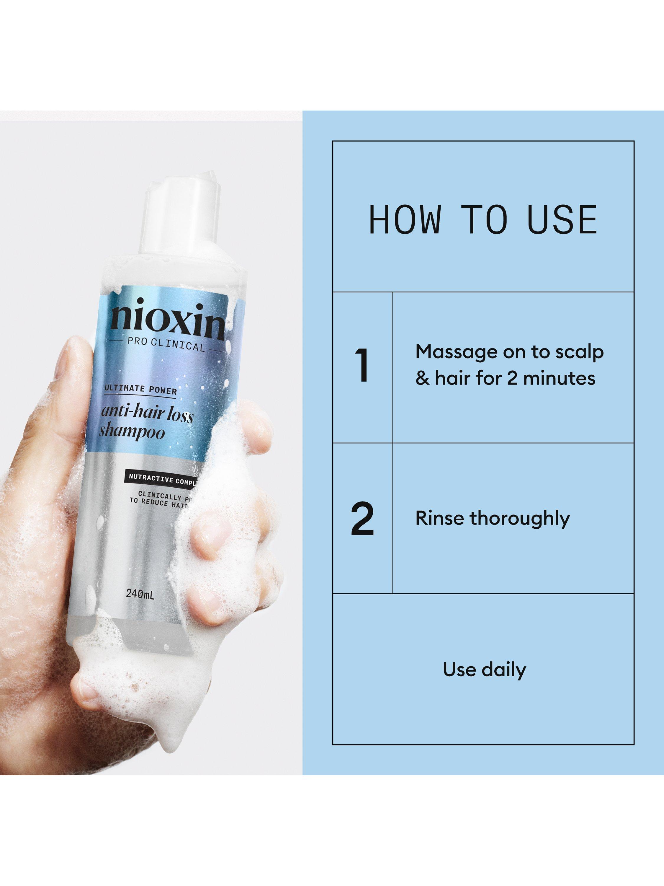 Product image 6 of 9, which shows Nioxin Pro Clinical Anti-Hair Loss Shampoo, 240ml