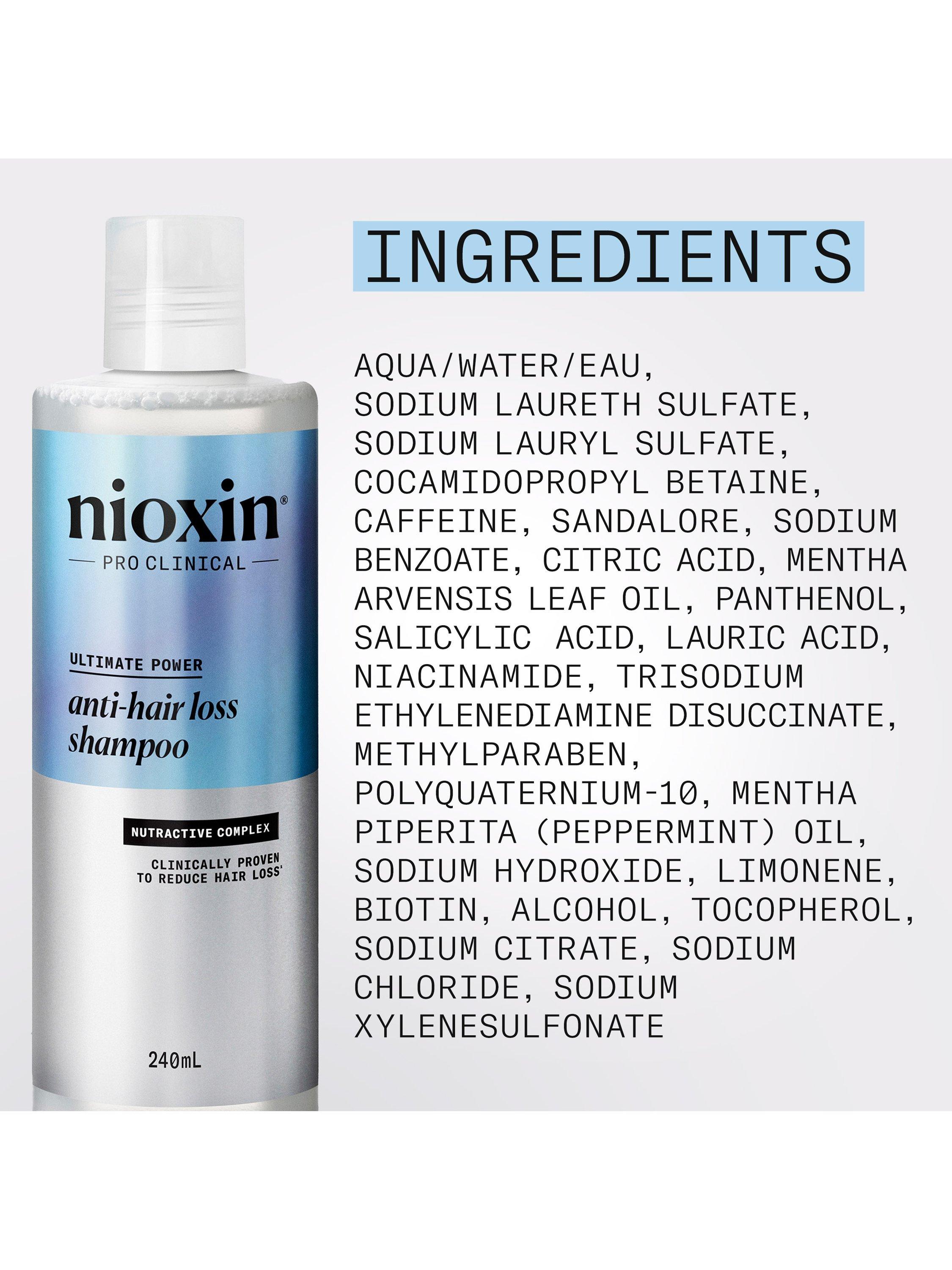 Product image 9 of 9, which shows Nioxin Pro Clinical Anti-Hair Loss Shampoo, 240ml