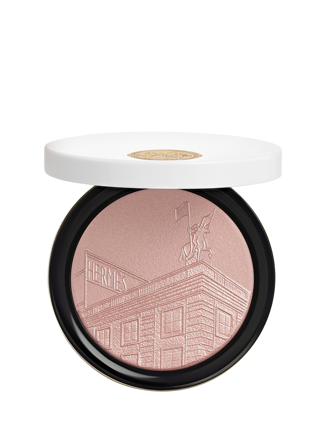 Hermès Plein Air 24 Faubourg Face And Eye Illuminating Powder Limited Edition, Rose Gold