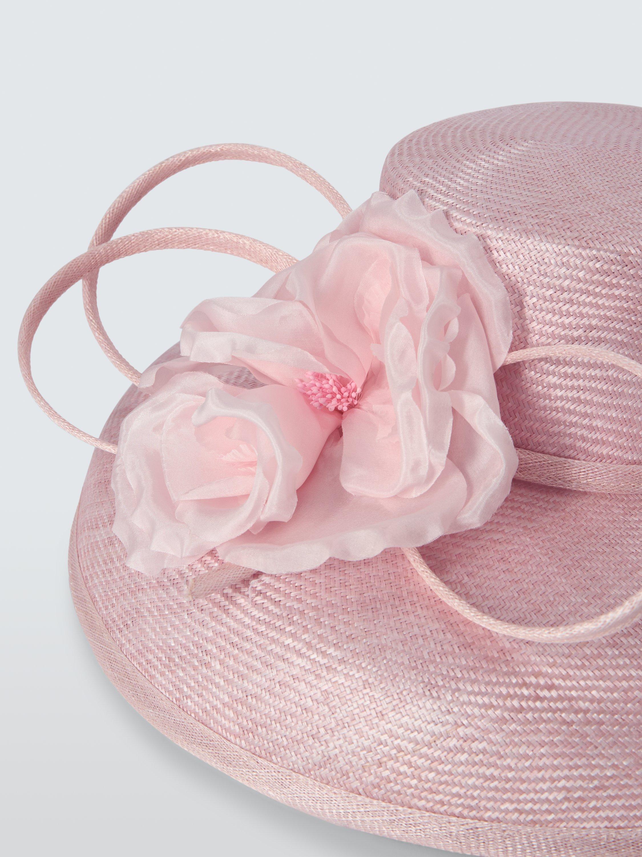 Product image 3 of 4, which shows Whiteley Wallis Flower Corsage Occasion Hat, Pink