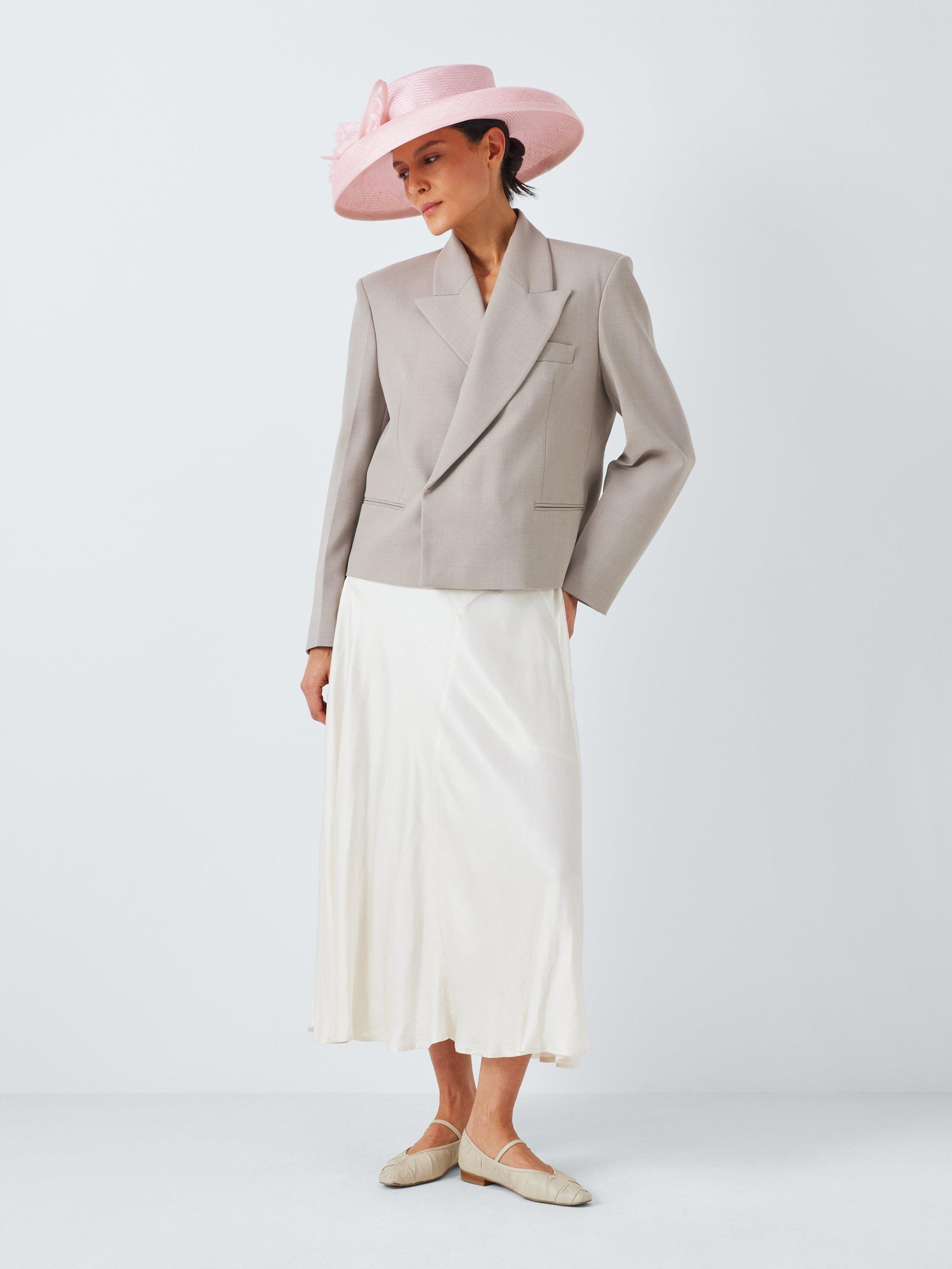 Product image 4 of 4, which shows Whiteley Wallis Flower Corsage Occasion Hat, Pink