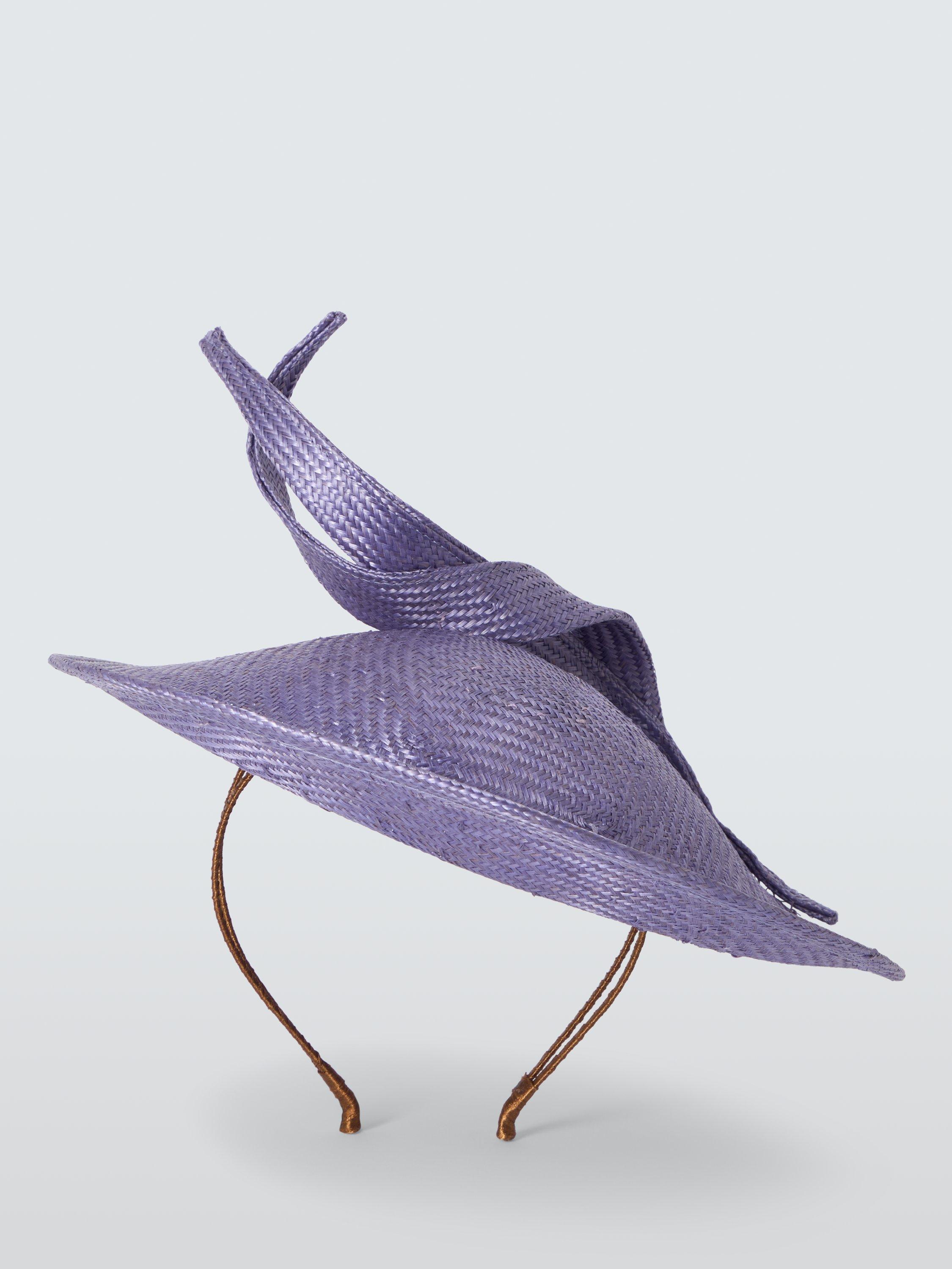 Product image 2 of 4, which shows Whiteley Wilder Disc Trim Fascinator, Purple