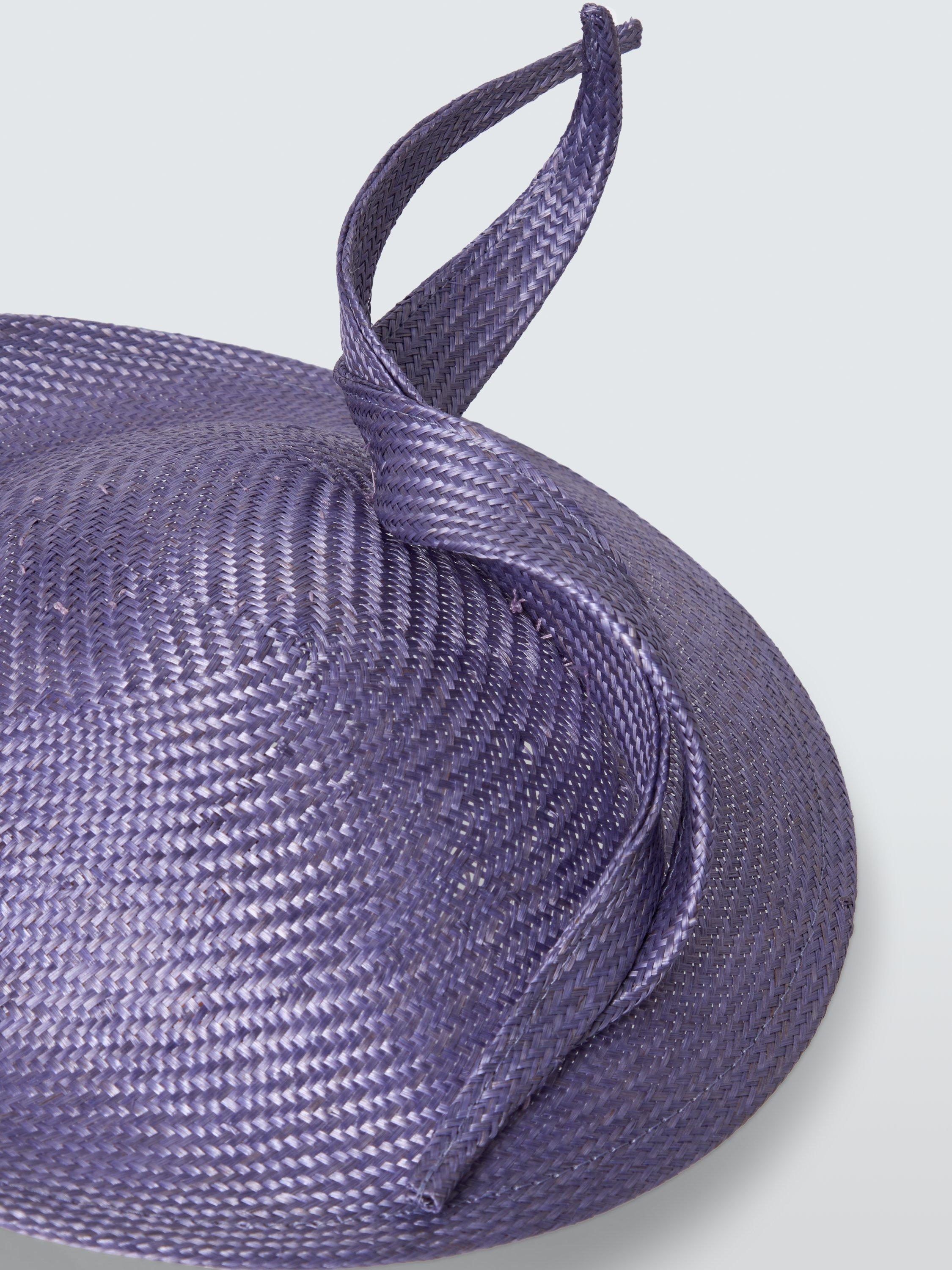 Product image 3 of 4, which shows Whiteley Wilder Disc Trim Fascinator, Purple
