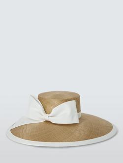 Whiteley Winslow Bow Trim Occasion Hat, Natural - view 2, Natural