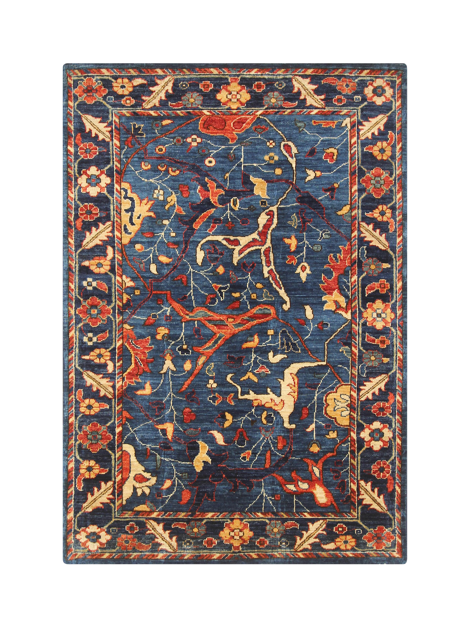 Gooch Oriental Fine Aryana Rug, Blue, L148 x W100 cm