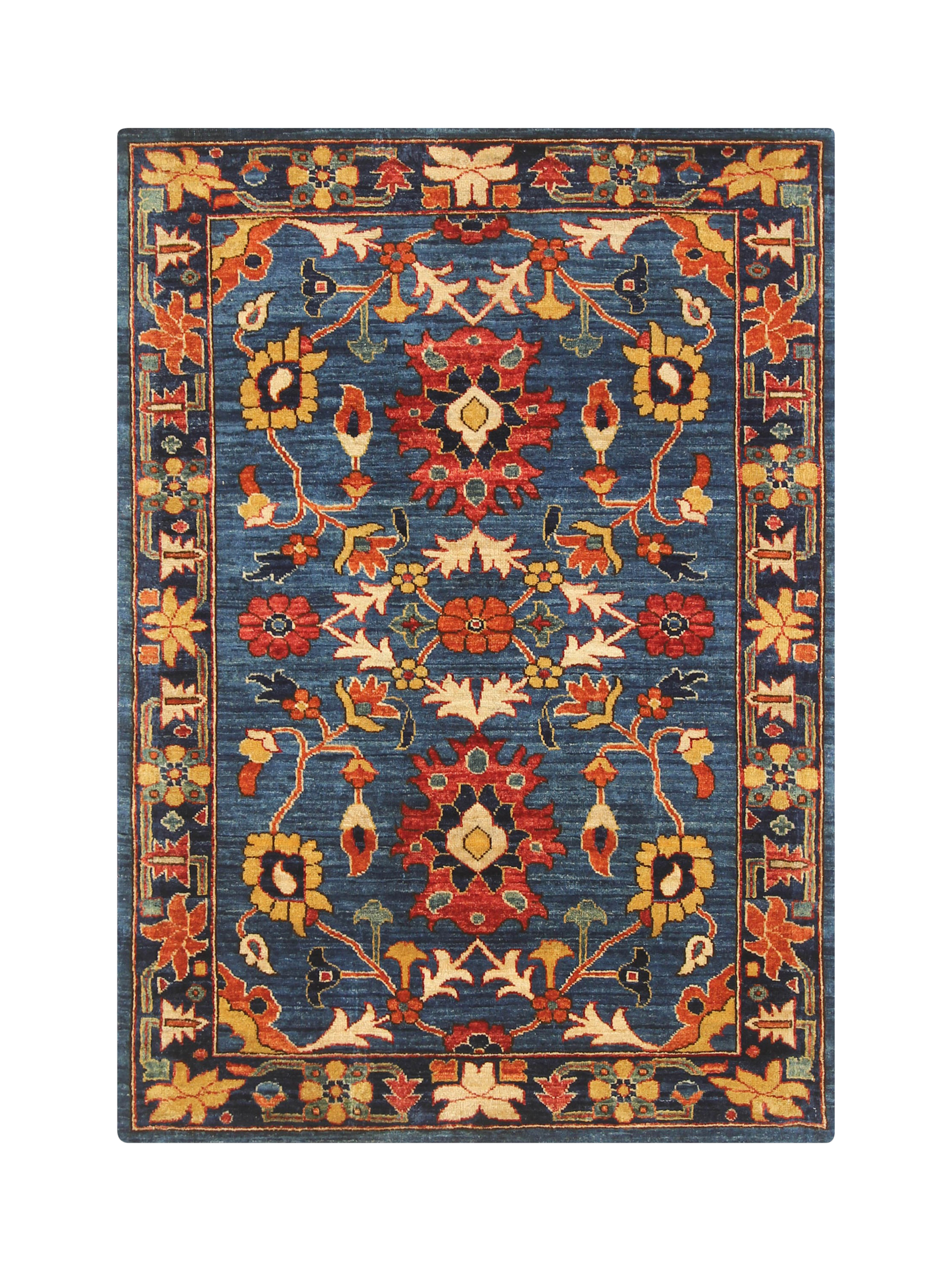 Gooch Oriental Fine Aryana Rug, Blue, L148 x W100 cm