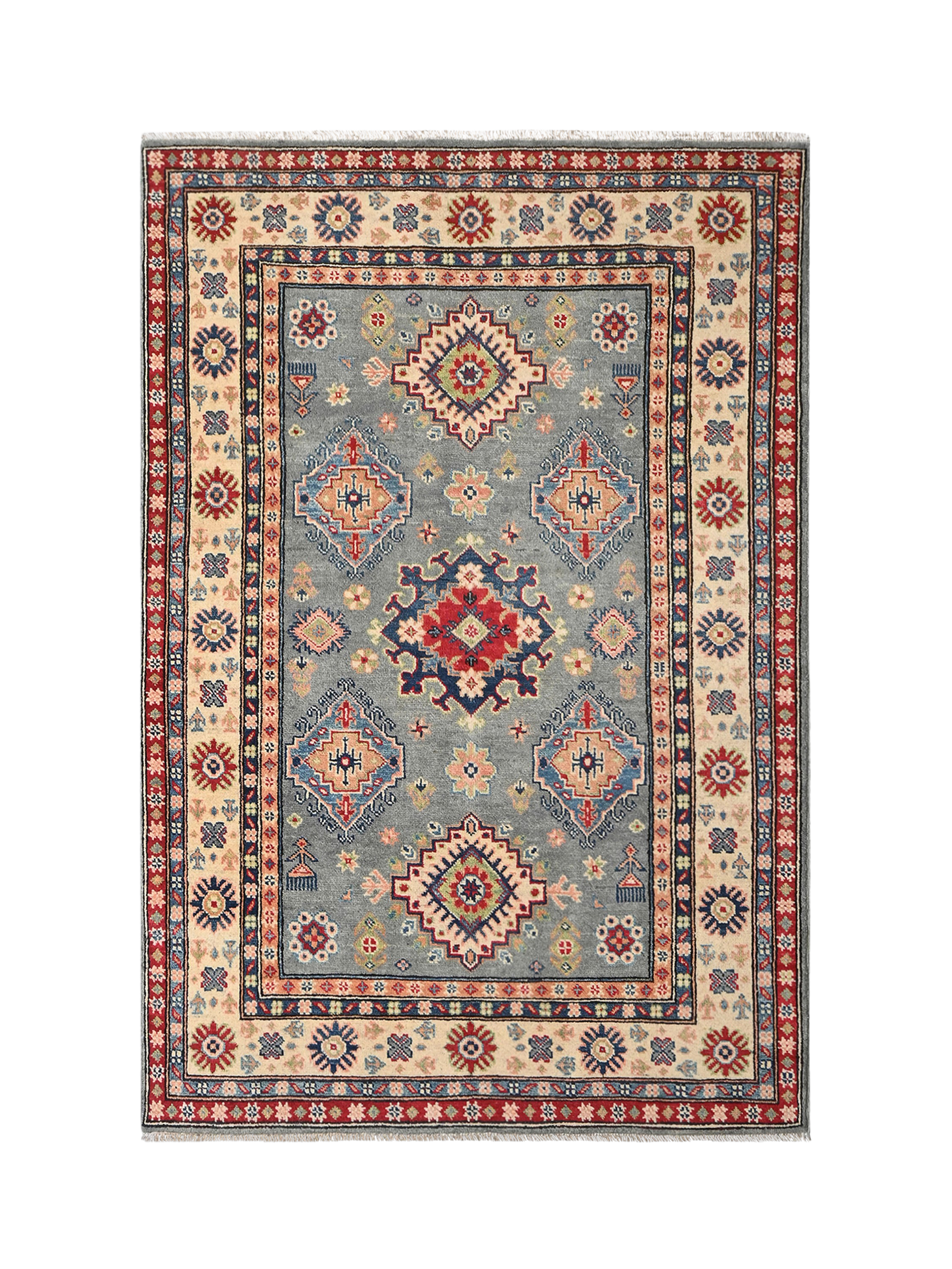 Gooch Oriental Kazak Rug, Grey, L178 x W124cm