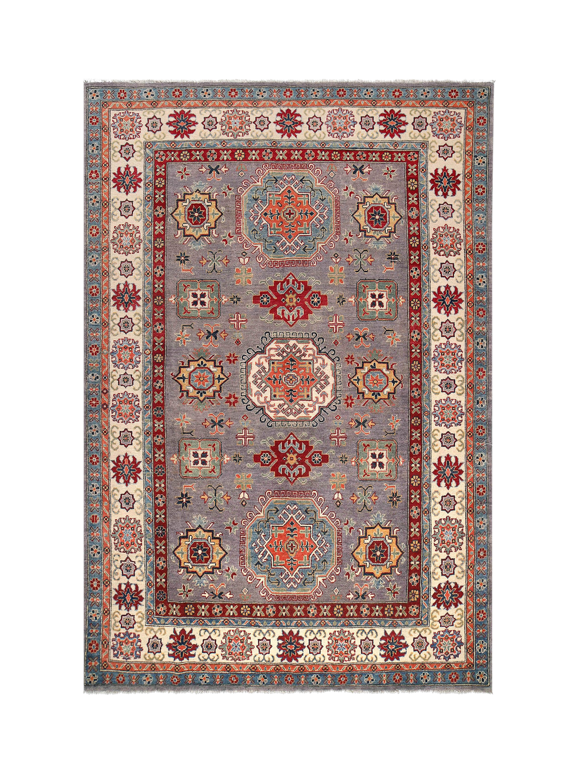 Gooch Oriental Kazak Rug, Grey, L300 x W202cm