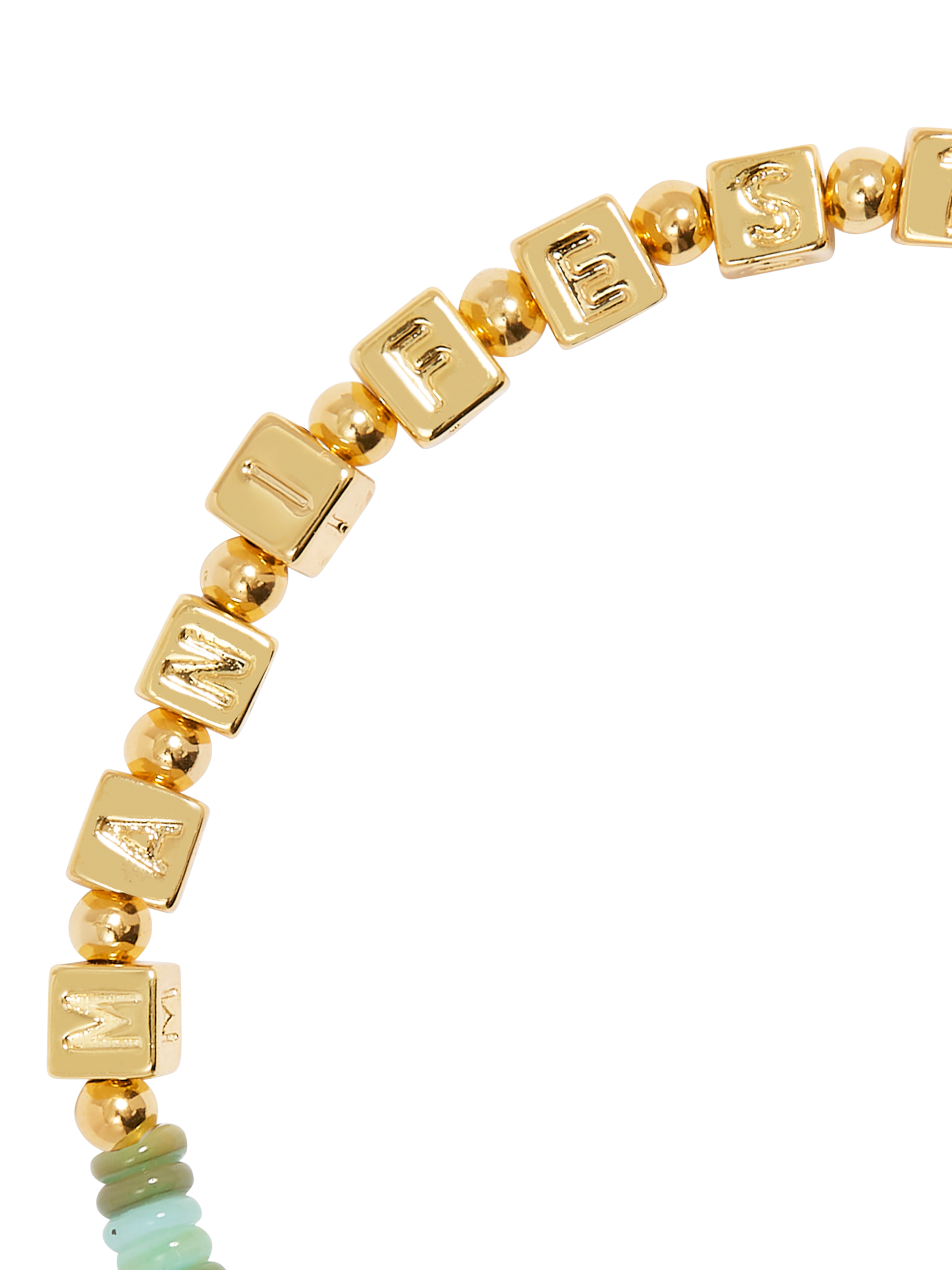 Product image 4 of 6, which shows Joma Jewellery Happy Little Moments Collection Manifest Beaded Bracelet, Gold/Multi