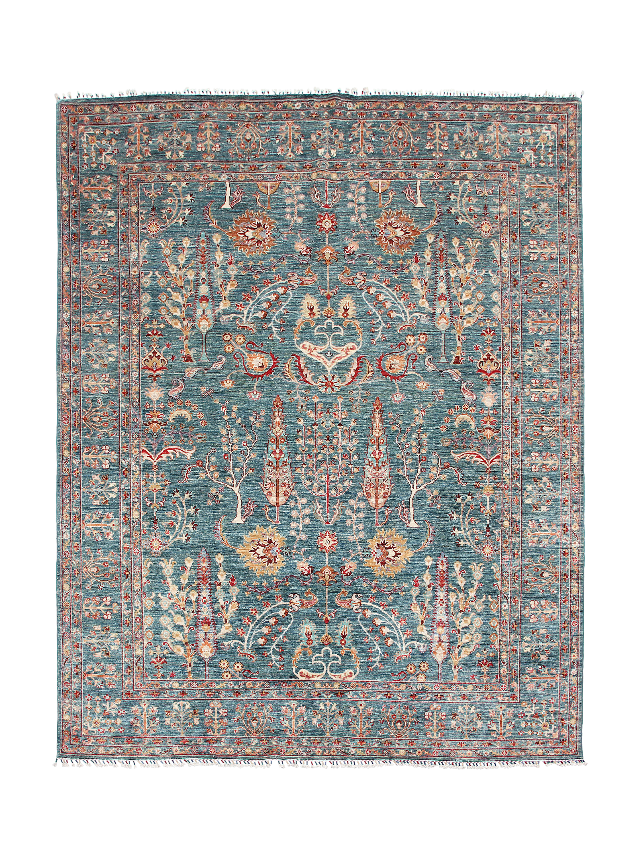 Gooch Oriental Pictorial Rug, Green, L310 x W242 cm