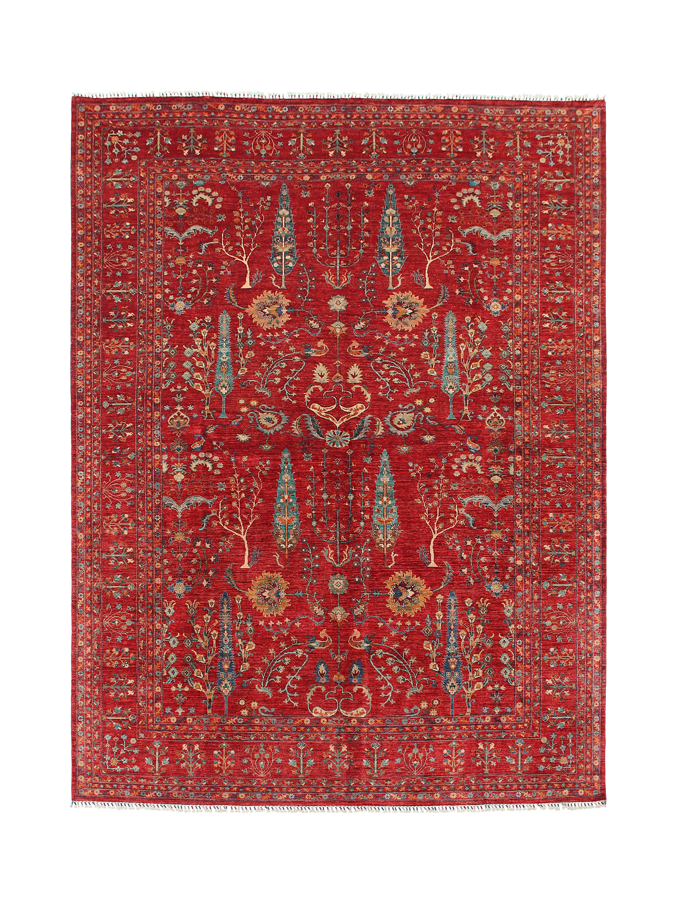 Gooch Oriental Pictorial Rug, Red, L360 x W272 cm