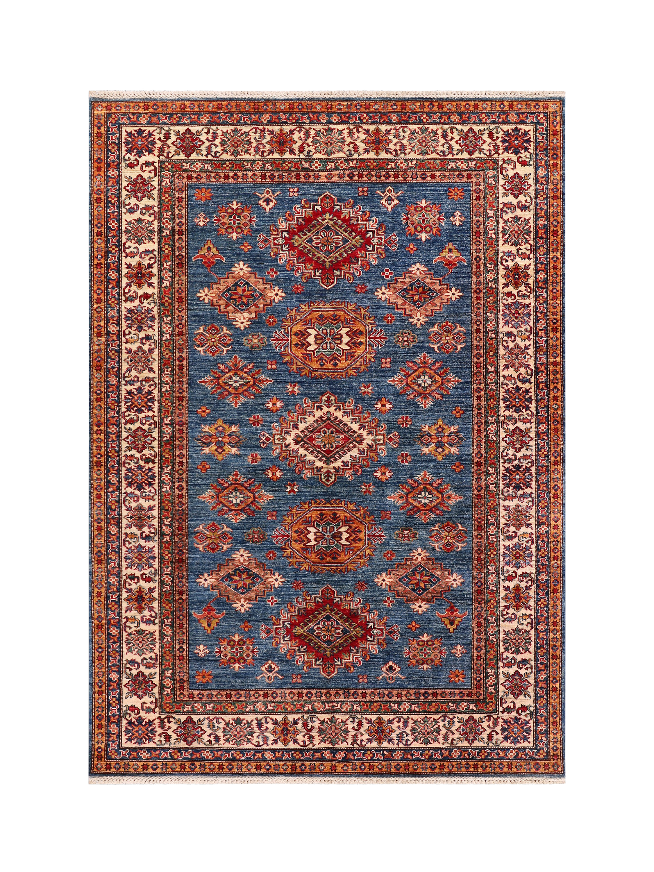 Gooch Oriental Supreme Kazak Rug, Blue, L247 x W174 cm