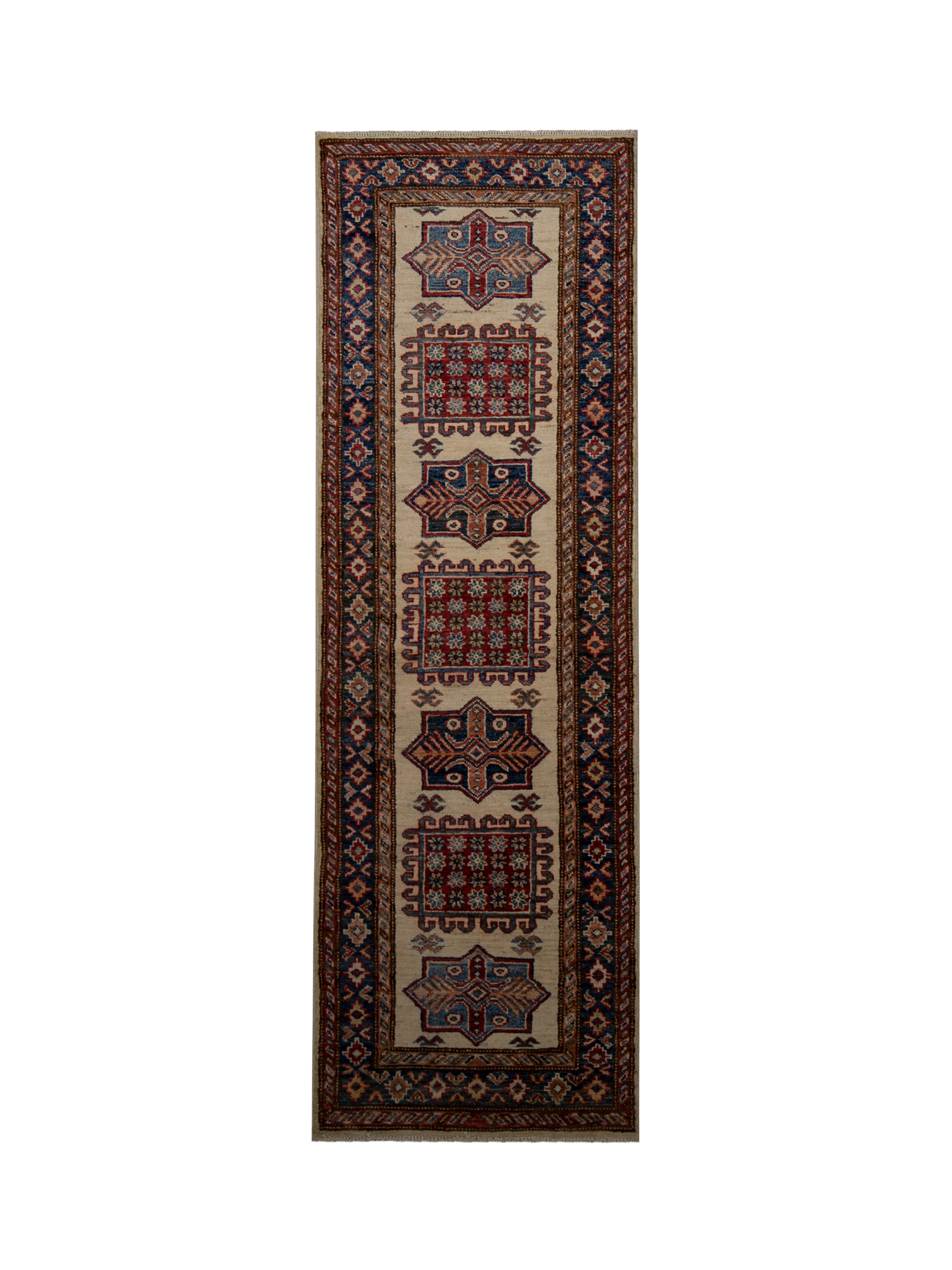 Gooch Oriental Supreme Kazak Runner Rug, Natural, L191 x W60 cm