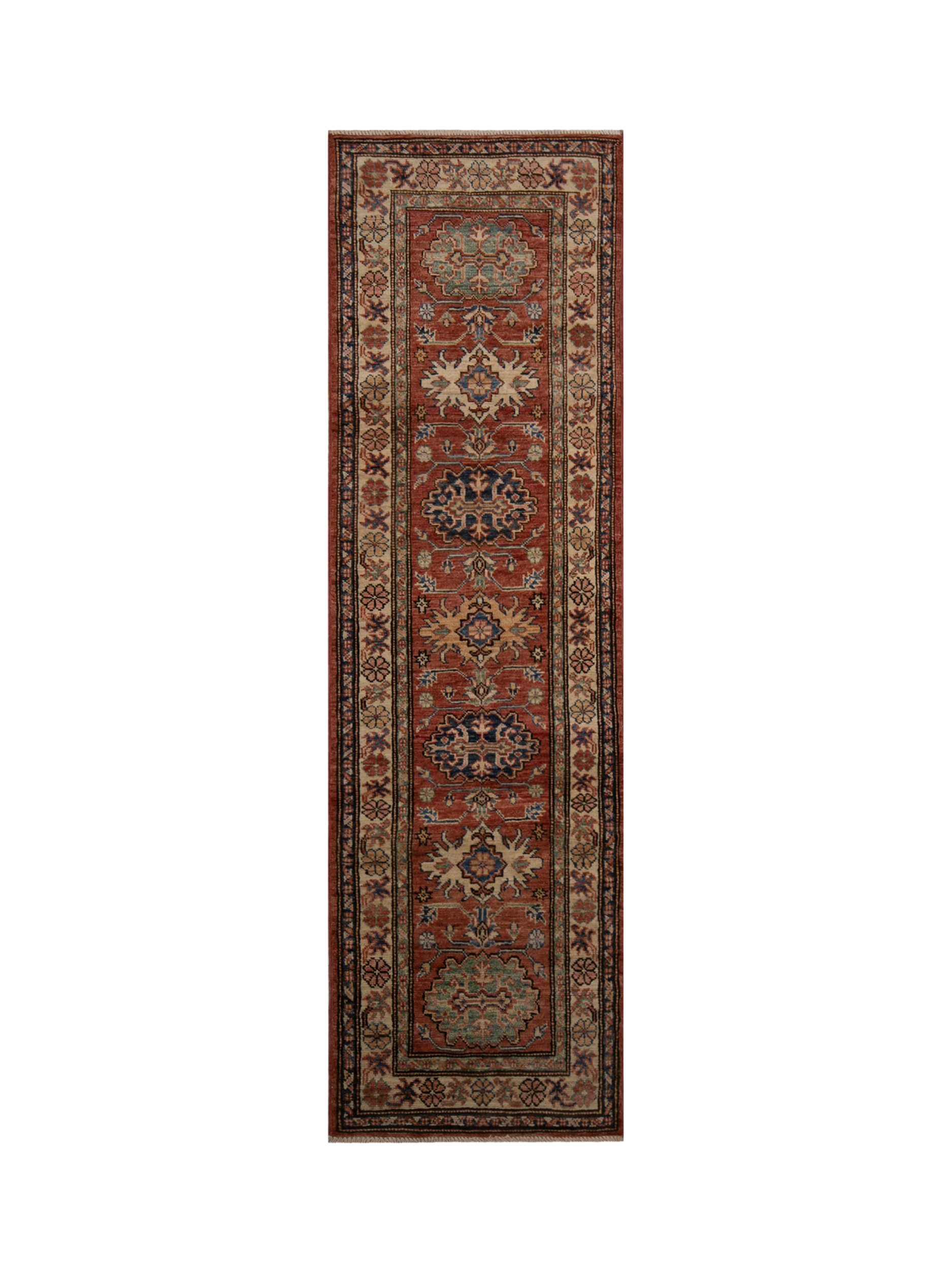 Gooch Oriental Supreme Kazak Runner Rug, Red, L190 x W55 cm