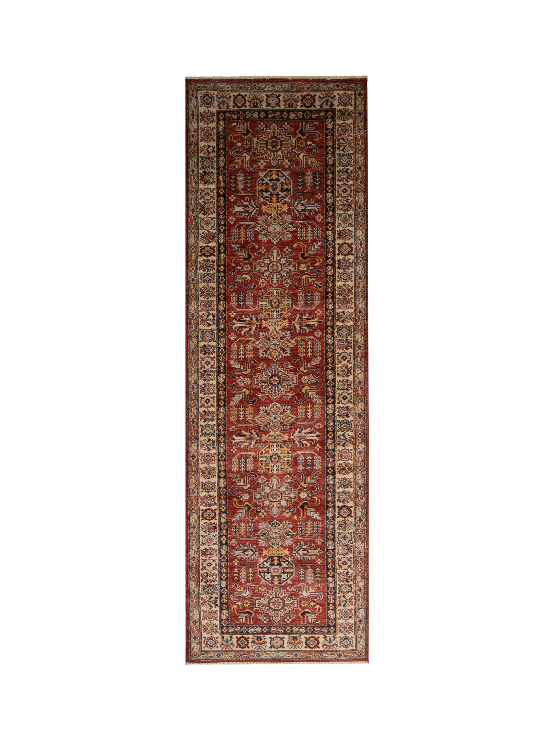 Gooch Oriental Supreme Kazak Runner Rug, Red, L251 x W79 cm