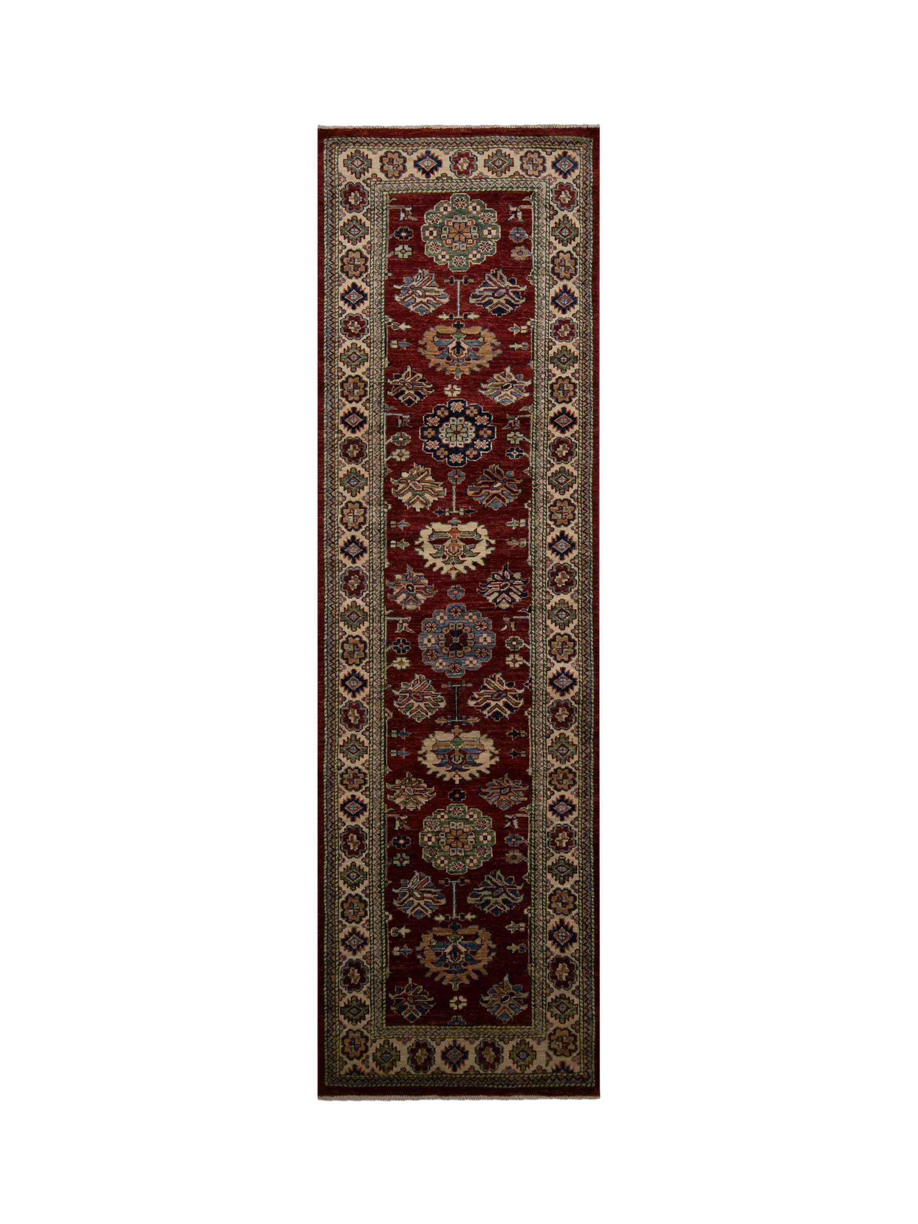 Gooch Oriental Supreme Kazak Runner Rug, Red, L253 x W78 cm