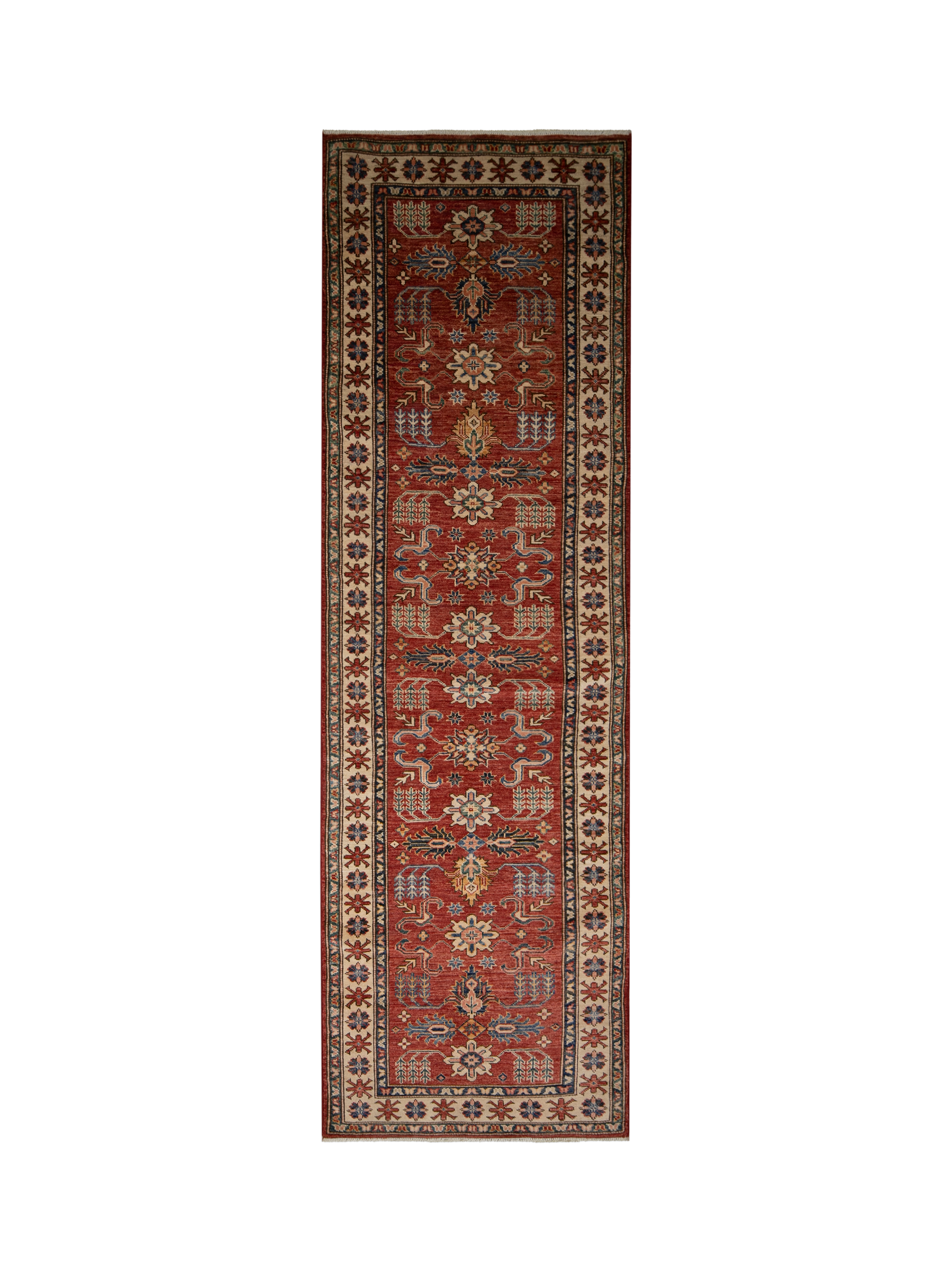 Gooch Oriental Supreme Kazak Runner Rug, Red, L259 x W80 cm