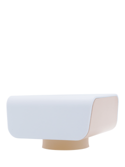 Pebbly Electronic Vacuum Seal Pump, White/Peach