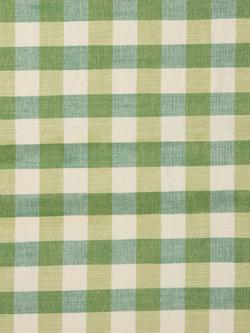 John Lewis Gingham Cotton Tea Towel - view 2, Pistachio