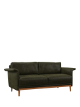 John Lewis Wing Medium 2 Seater Leather Sofa, Light Leg