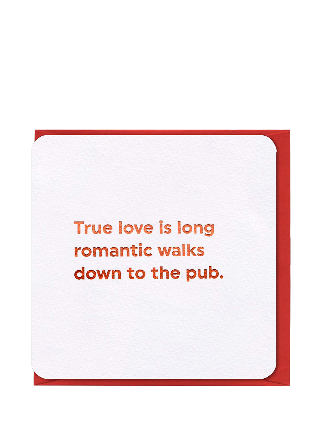 Brainbox Candy Romantic Walks To Pub Valentine's Day Card