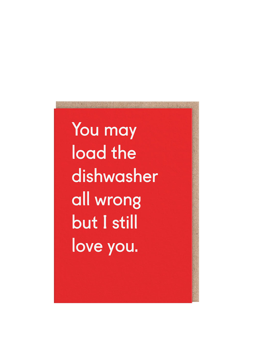 Ohh Deer Dishwasher all Wrong Valentine's Day Card