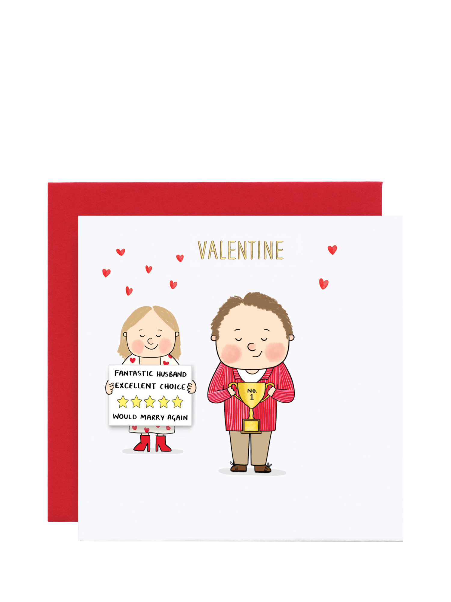 Susan O'Hanlon Five Star Husband Valentine's Day Card