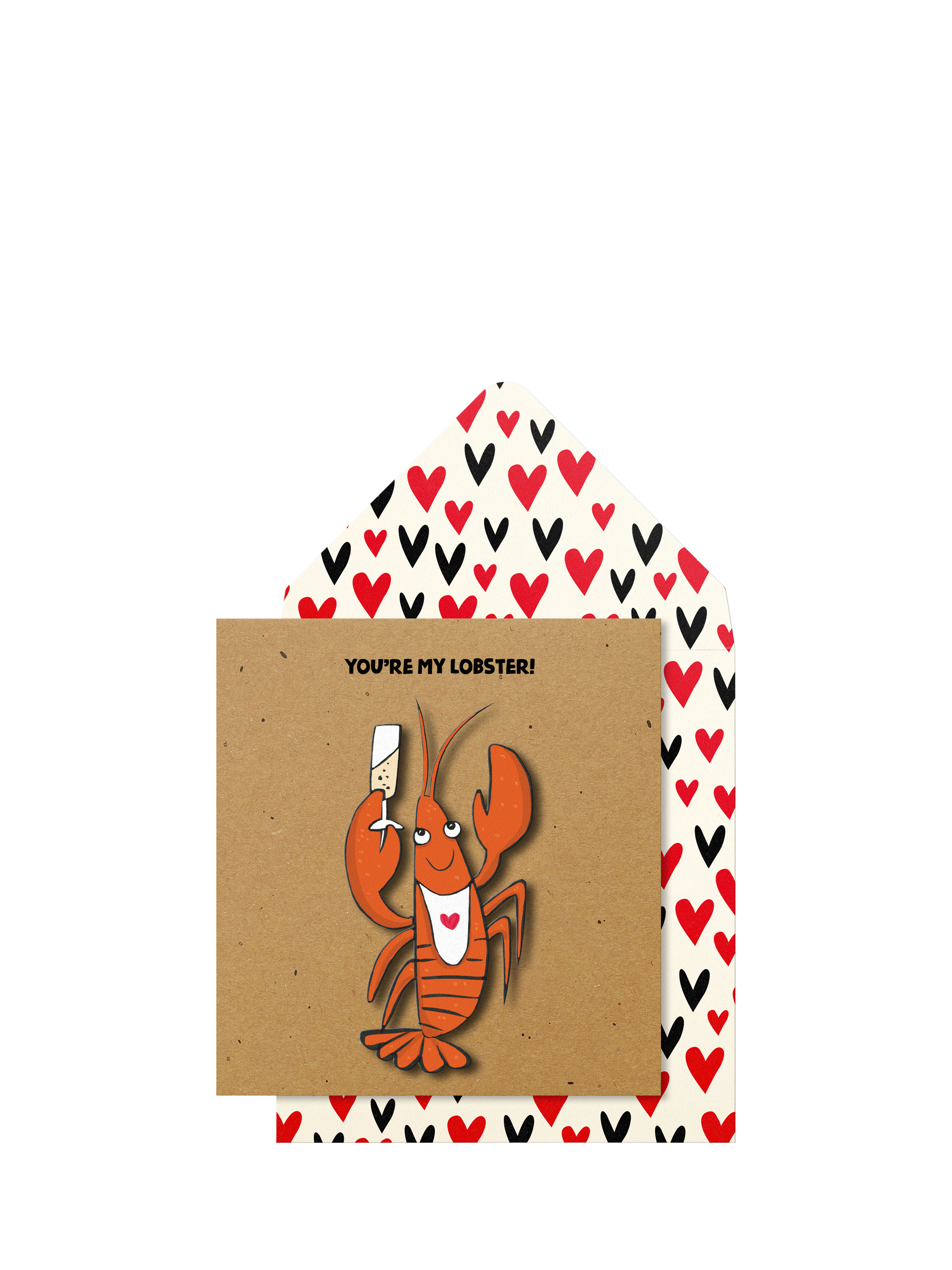 Tache Crafts Lobster Valentine's Day Card