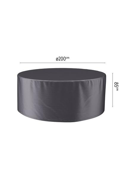 Pacific Aerocover Round Garden Dining Furniture Set Cover, 200cm, Anthracite - view 2, Anthracite