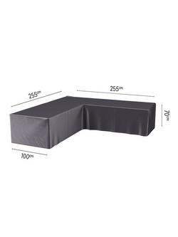 Pacific Aerocover Corner Garden Lounge Set Furniture Cover, 255cm, Anthracite - view 2, Anthracite