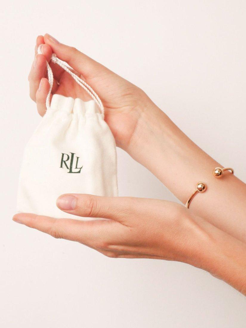 Product image 2 of 2, which shows Ralph Lauren Bridgette Pearl Drop Earrings, Pink/Gold