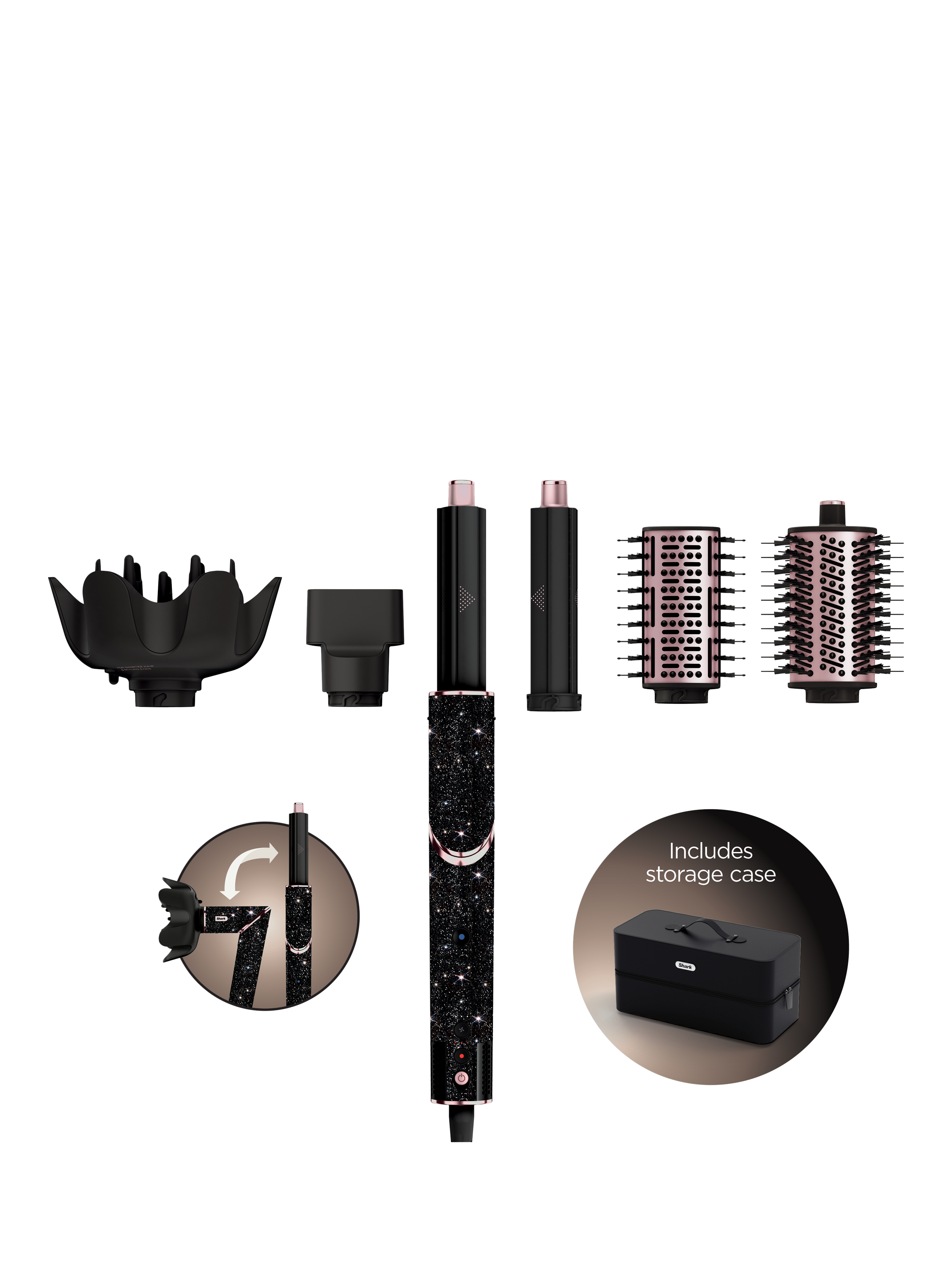Shark FlexStyle HD440JBUK Air Styler, Black Diamond