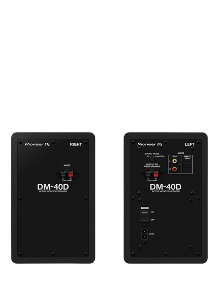 Pioneer DJ DM-40D 4" Wired Speakers, Black - view 2, Black