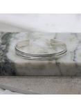 Hoxton London Men's Wrap Strip Cuff Bangle, Silver