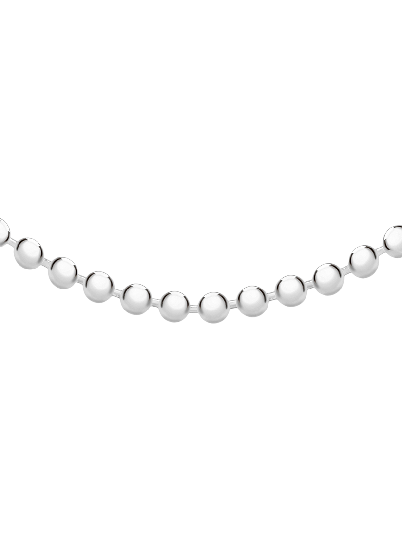 Product image 1 of 5, which shows Hoxton London Men's Ball Chain Necklace, Silver