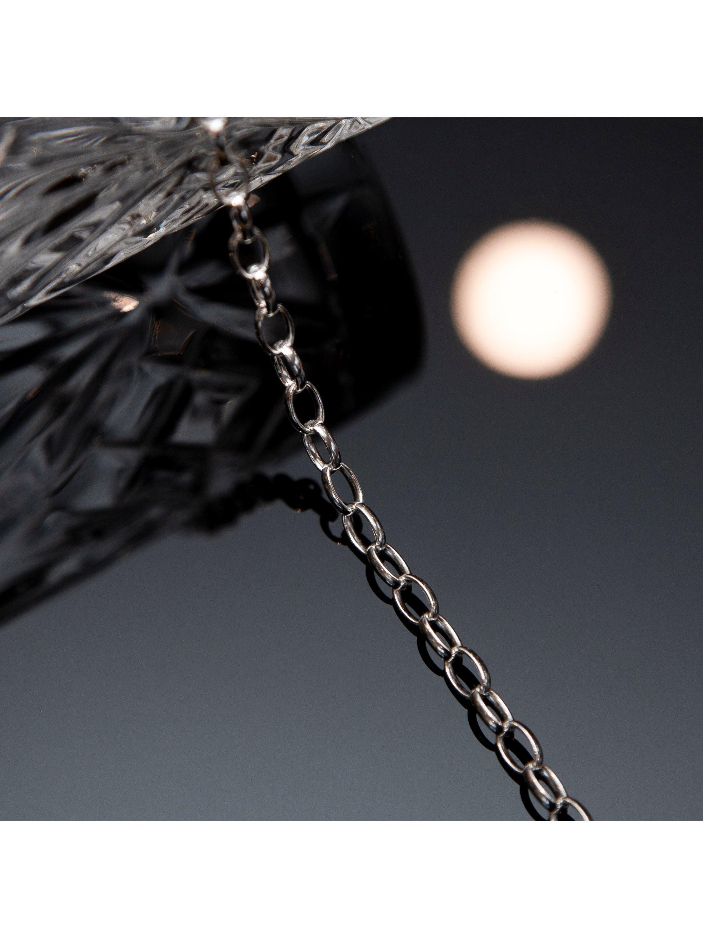 Product image 3 of 4, which shows Hoxton London Men's Oval Belcher Chain Necklace, Silver
