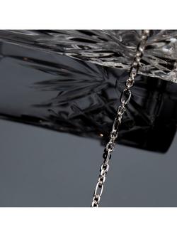 Hoxton London Men's Short and Long Oval Belcher Chain Necklace, Silver - view 2, Silver