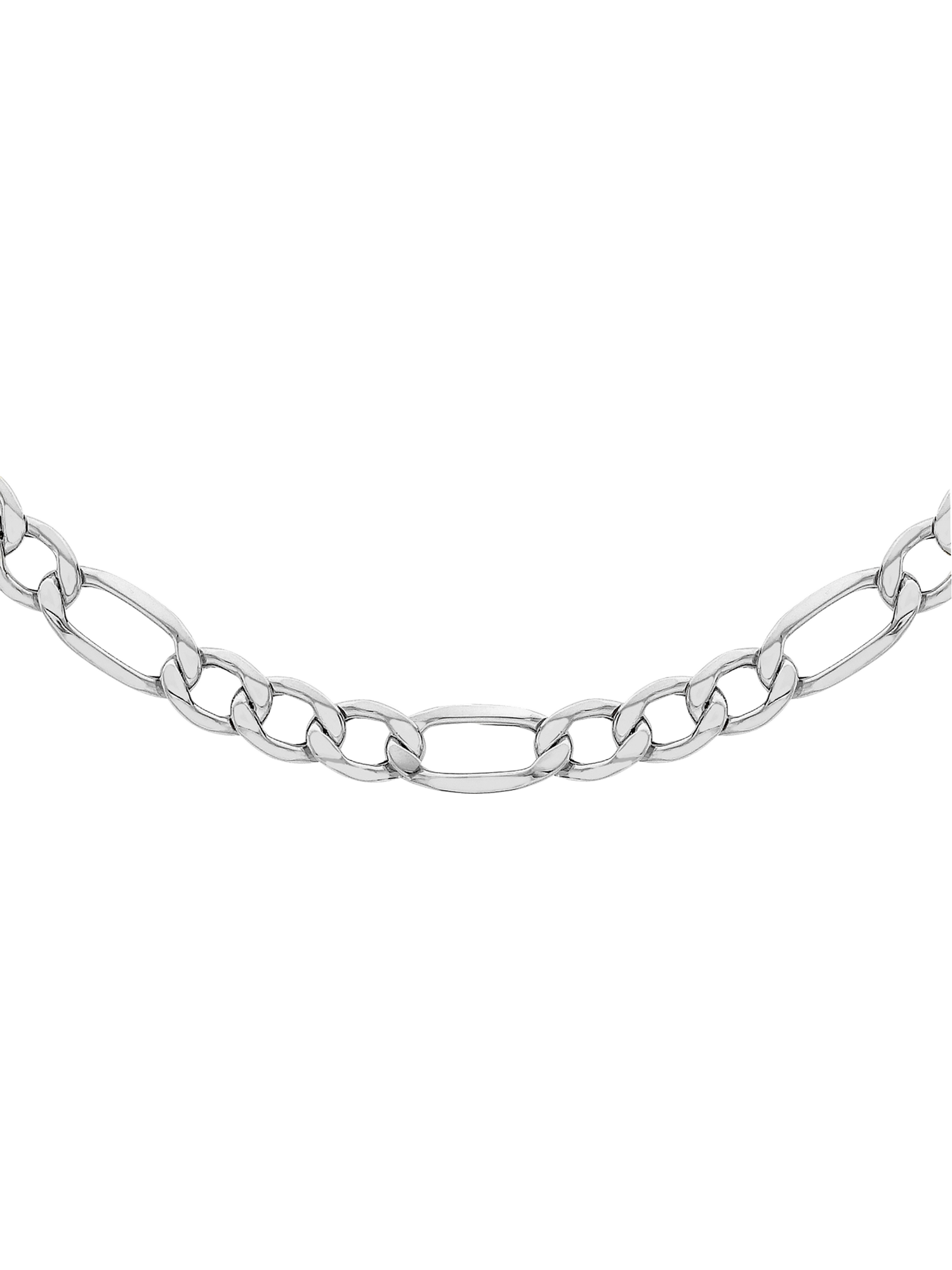 Product image 1 of 4, which shows Hoxton London Men's Figaro Chain Necklace, Silver