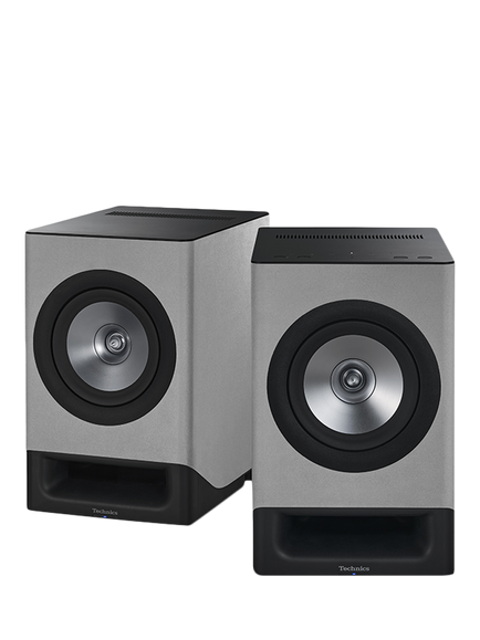 Technics SC-CX700B Bookshelf Wireless Hi Fi Speaker System, Silky Grey